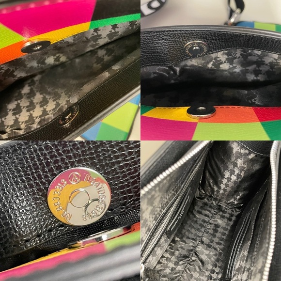 Karl Lagerfeld Paris Maybelle Satchel Multicolor Handle Crossbody Strap Bag (BN) - Picture 10 of 16